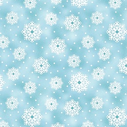 Light Blue - Snowflakes